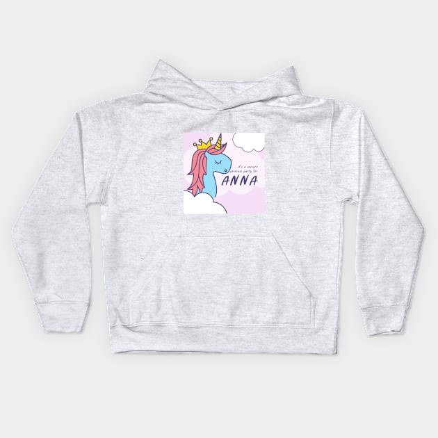 Party Unicorn Shirt Kids Hoodie by ANGELSHOPTHAILAND